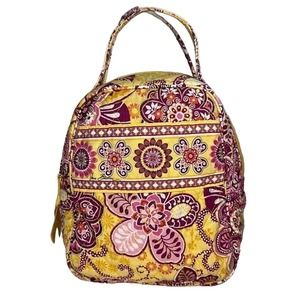 Vera Bradley Bali Gold Let's Do Lunch Medium Lined Insulated Lunch Bag Sack